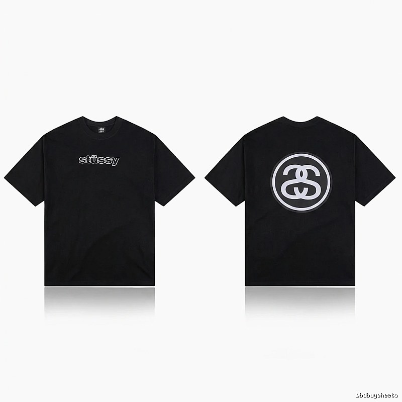 Stussy classic black T-shirt