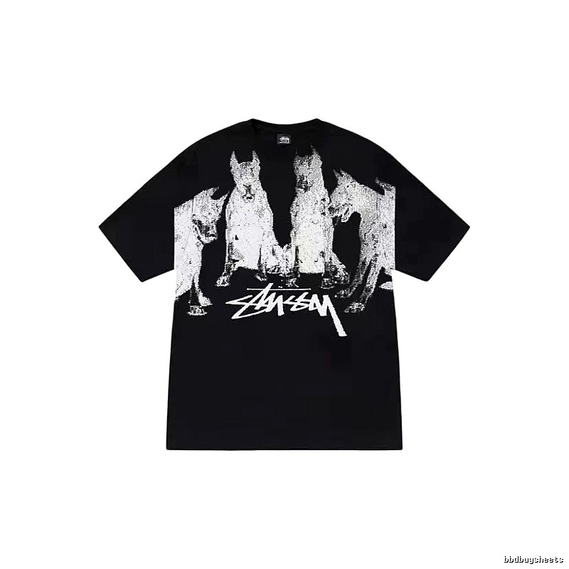 Stussy Classic Graphic T-shirt Black White Stussy for Daily Styling