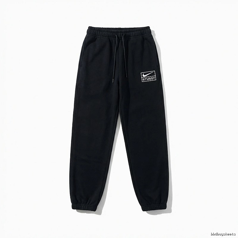 Stussy Co-branded Casual Black Sweatpants
