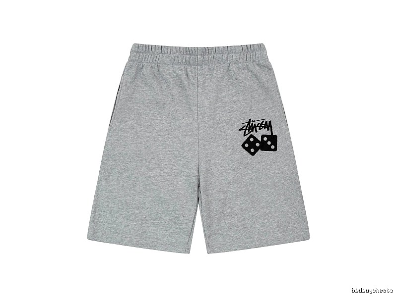 Stussy Dice Trendy Brand Grey Shorts