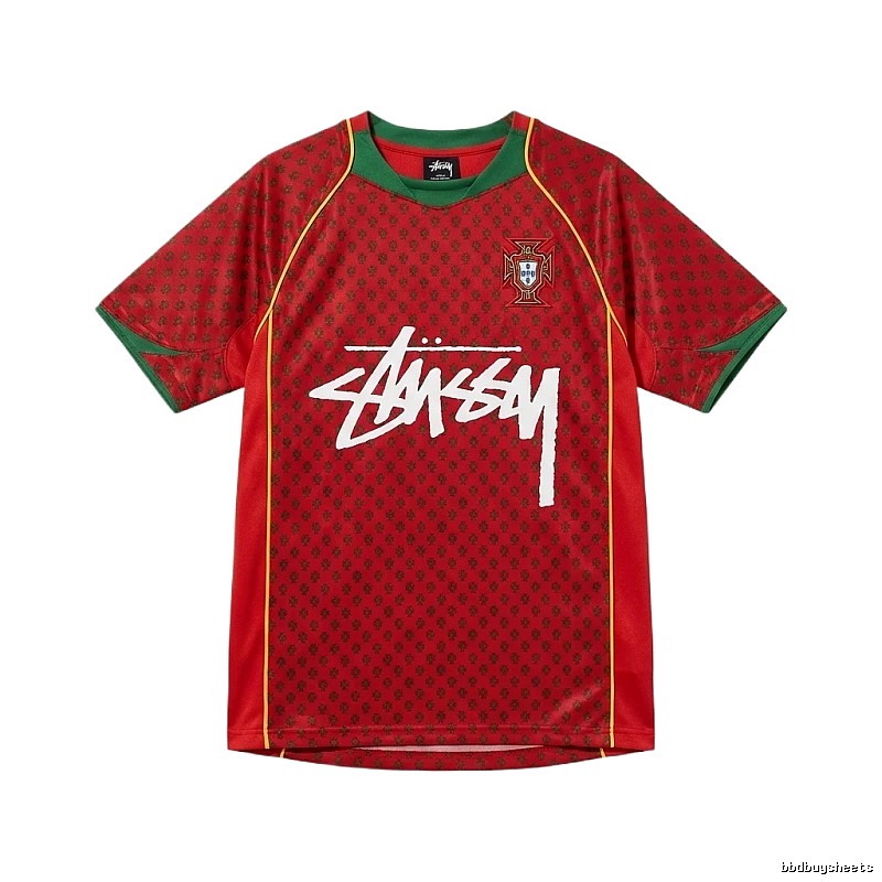 Stussy graffiti-style red short-sleeve