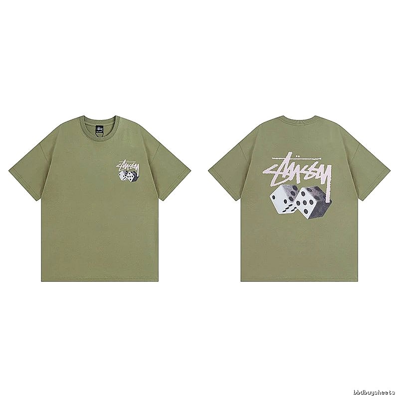 Stussy Green Spider Graphic T-Shirt Everyday Rotation Logo