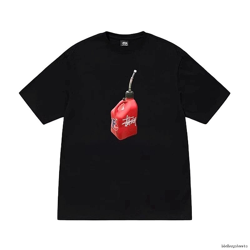 Stussy Monogram Graphic T-shirt Black White Stussy for Layered Styling