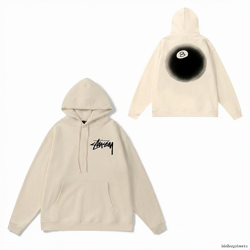 Stussy No.8 Ball Minimalist Style Sweatshirt