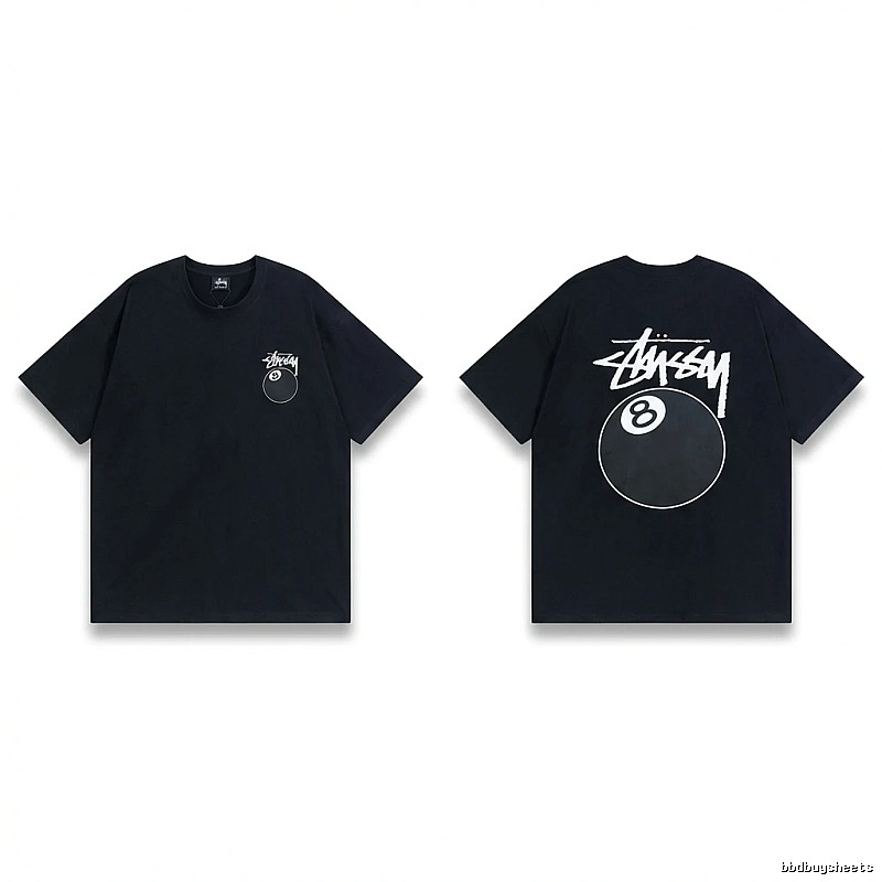 Stussy No.8 Ball Style Black T-shirt