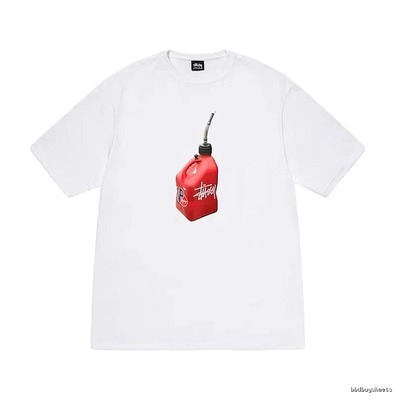 Stussy Patterned Graphic T-shirt Black White Stussy with Polished Detail