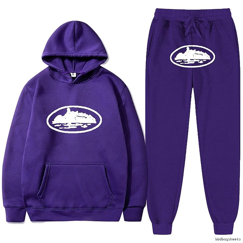 Stussy Purple Tracksuit Set Airport Outfit Logo