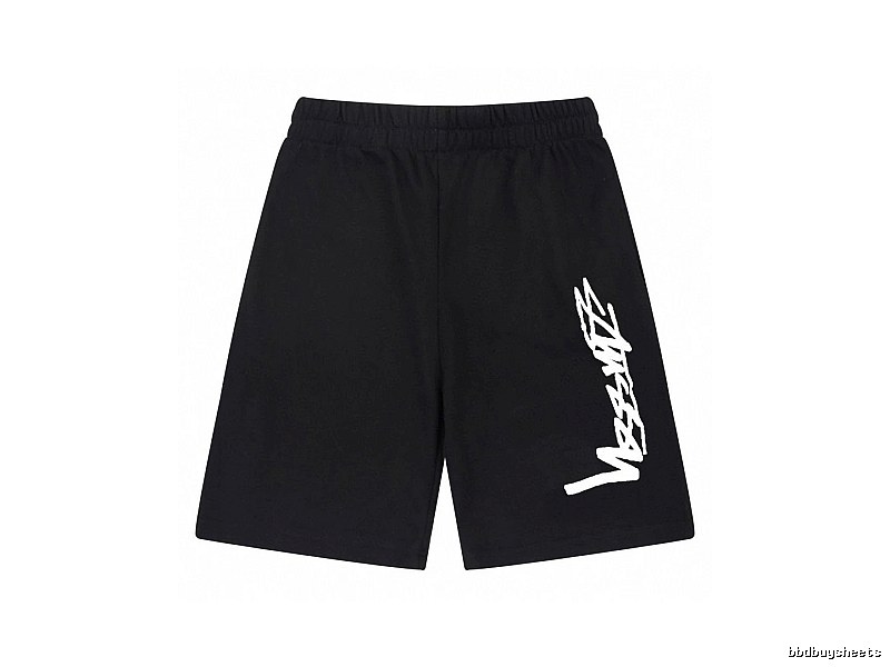 Stussy street-style black shorts