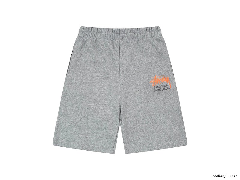 Stussy street-style grey shorts