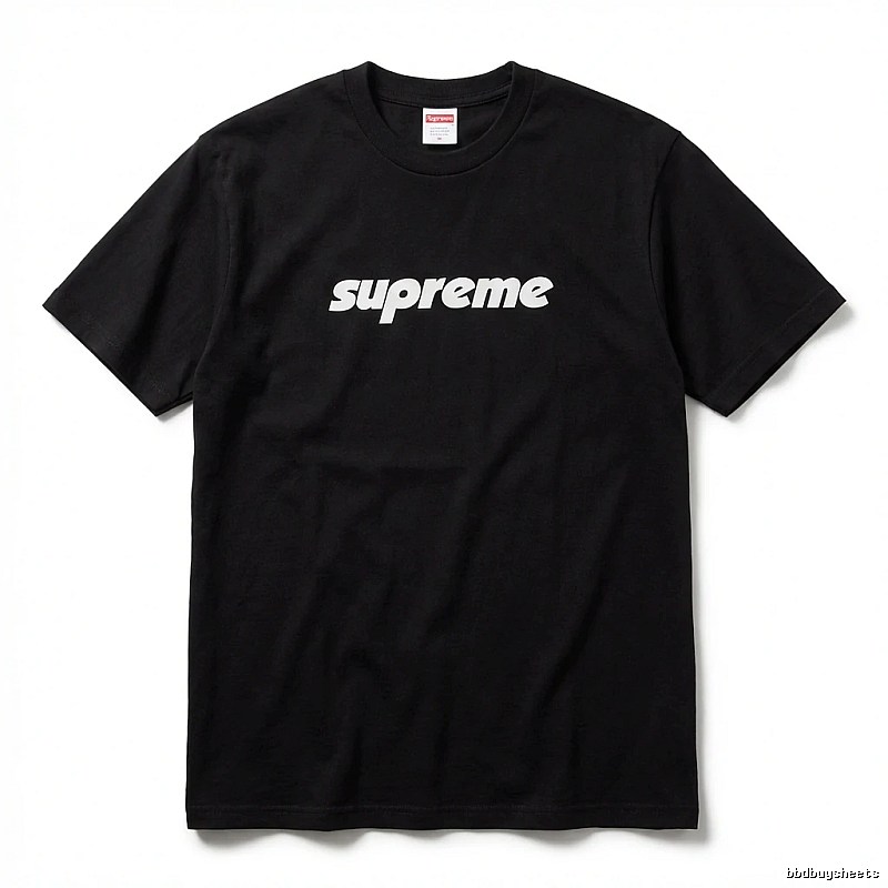 Supreme basic black T-shirt