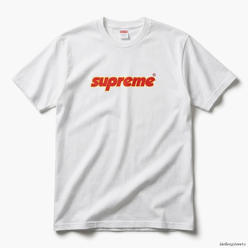 Supreme basic simple white T-shirt