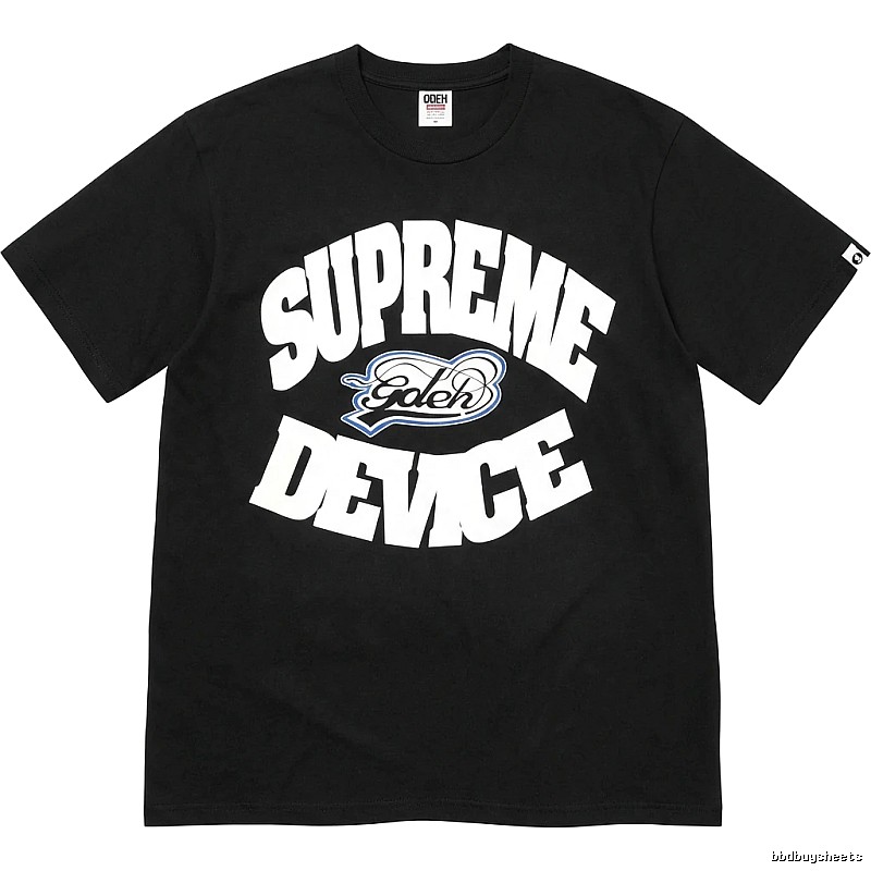 Supreme Device Series Trendy and Cool Black T-shirts