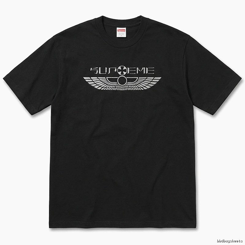 Supreme Flight Series Trendy Cool Black T-shirt
