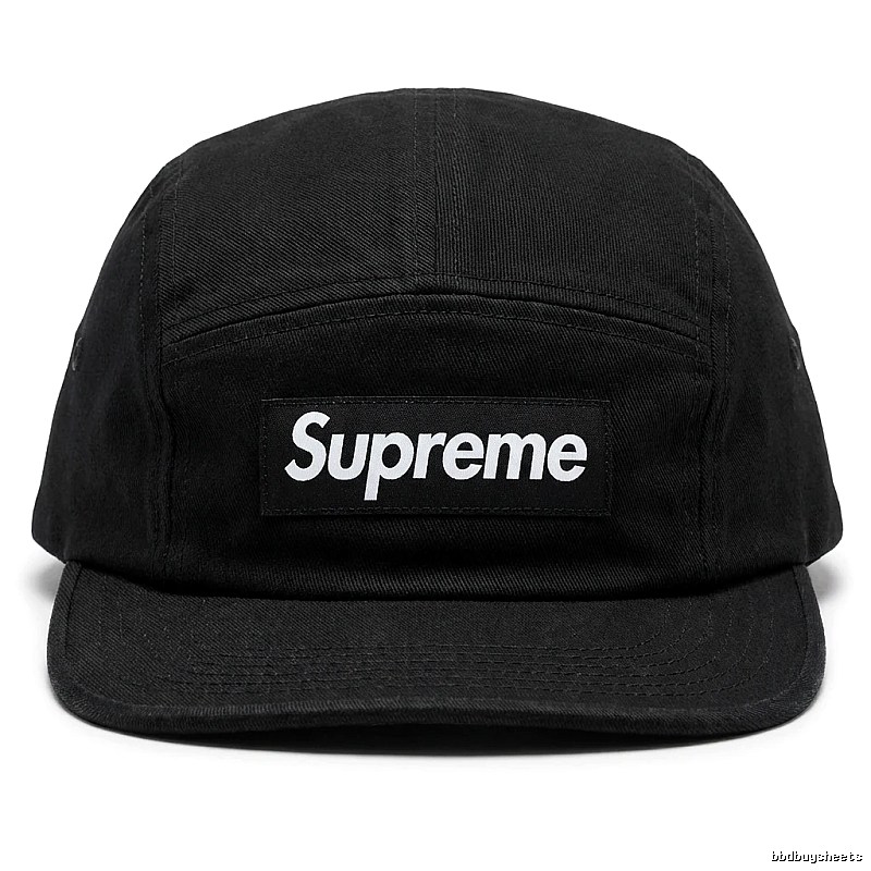 Supreme minimalist style black hat