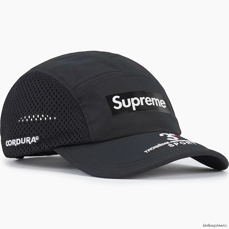 Supreme minimalist style black hat