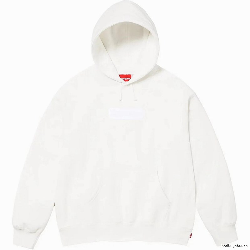 Supreme Monogram Logo hoodie Gray Red Oversized for Layered Styling