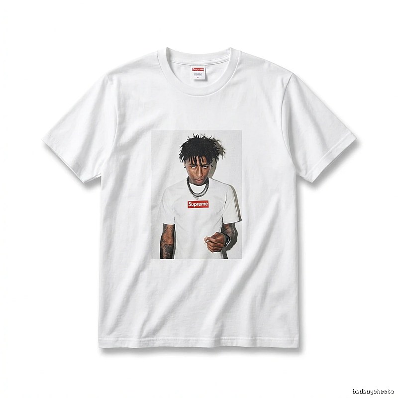 Supreme Portrait Print Style White T-shirt