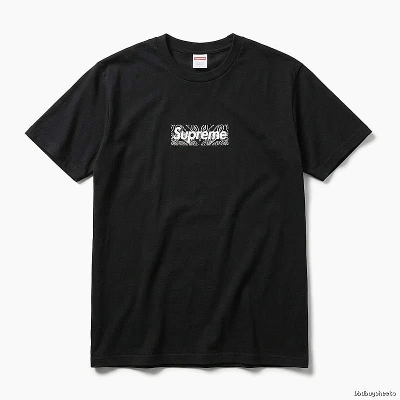 Supreme - printed trendy black T - shirt