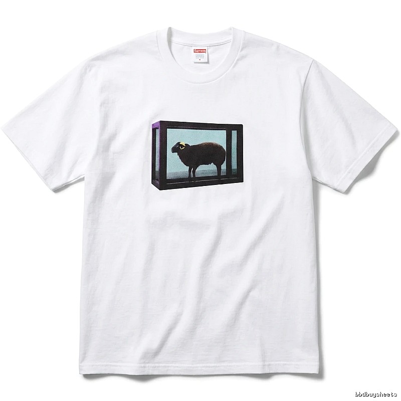 Supreme Sheep Print White T-shirt