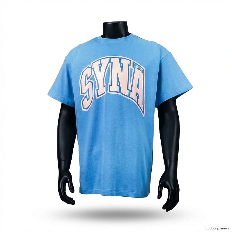 SynaWorld Alphabet Style Blue T-shirt