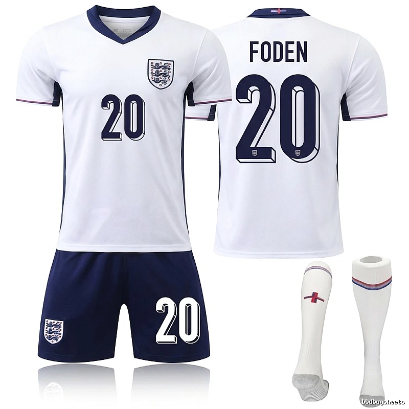 The England Foden No. 20 football jersey.