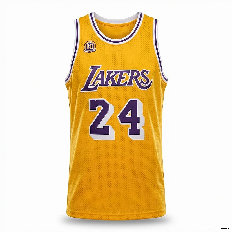 The No. 24 yellow jersey of the Los Angeles Lakers.