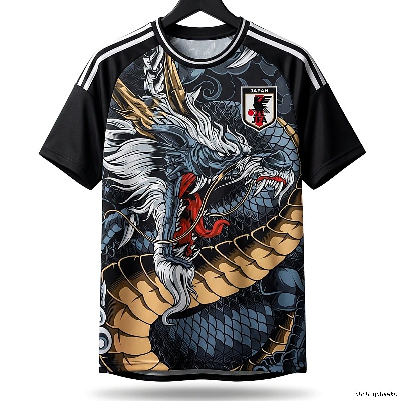 Tokyo Ghoul Dragon Pattern Black Short-sleeve Shirt