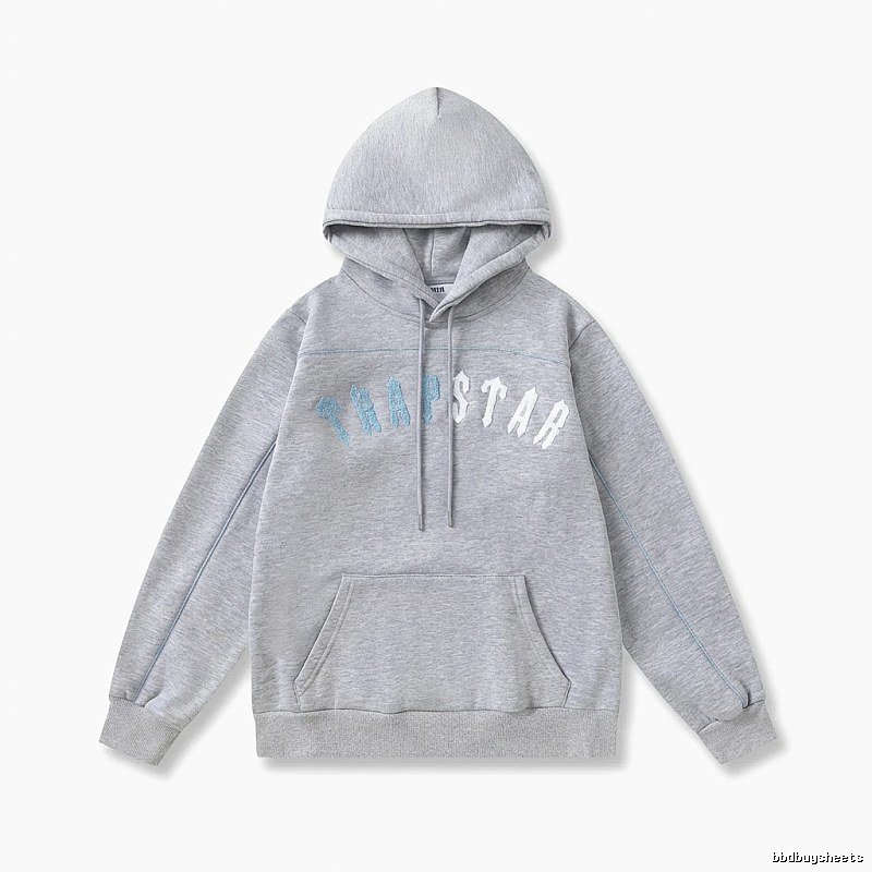 Trapstar Letter Style Grey Hoodie