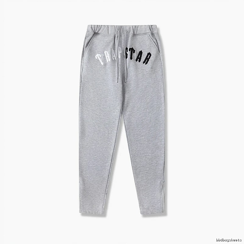 Trapstar Letter Trendy Brand Grey Sweatpants