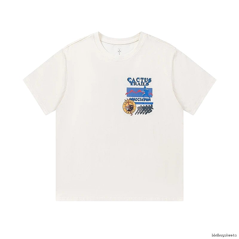 Travis Scott Patterned Graphic T-shirt Brown Travis Scott with Signature Styling