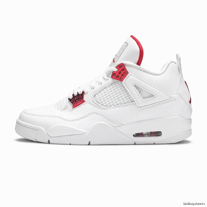 Trendy Red and White Jordan AJ4 Shoes