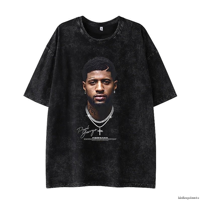 Tupac Logo Detail Portrait graphic T-shirt Black Tupac Collage with Relaxed Feel