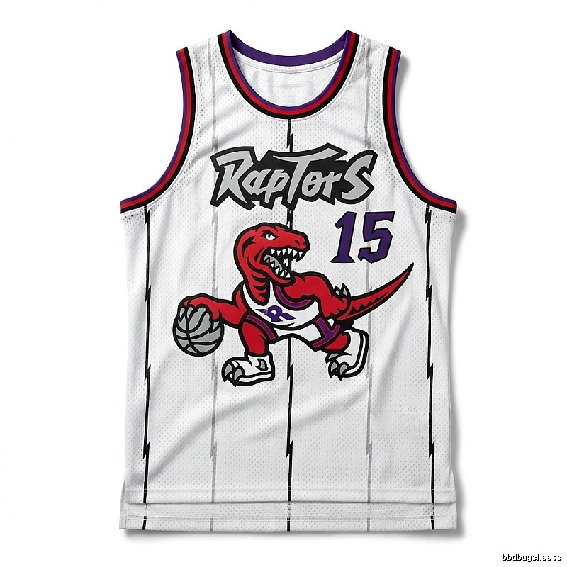 Vince Carter's white jersey of the Raptors team.